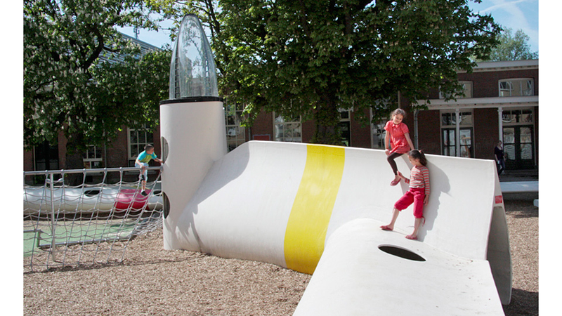 Illustration for article titled Retired Wind Turbines Make For Fantastic Playground Equipment